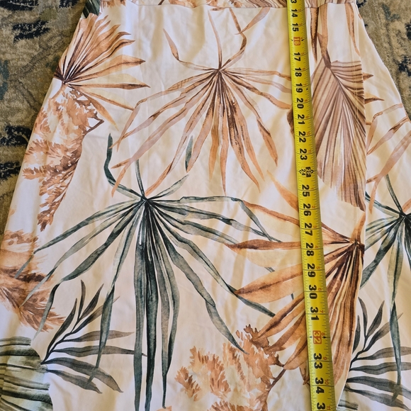 Dainty Jewells Sunset Scene Swimdress with Green and Tan Palm Print - Picture 4 of 9